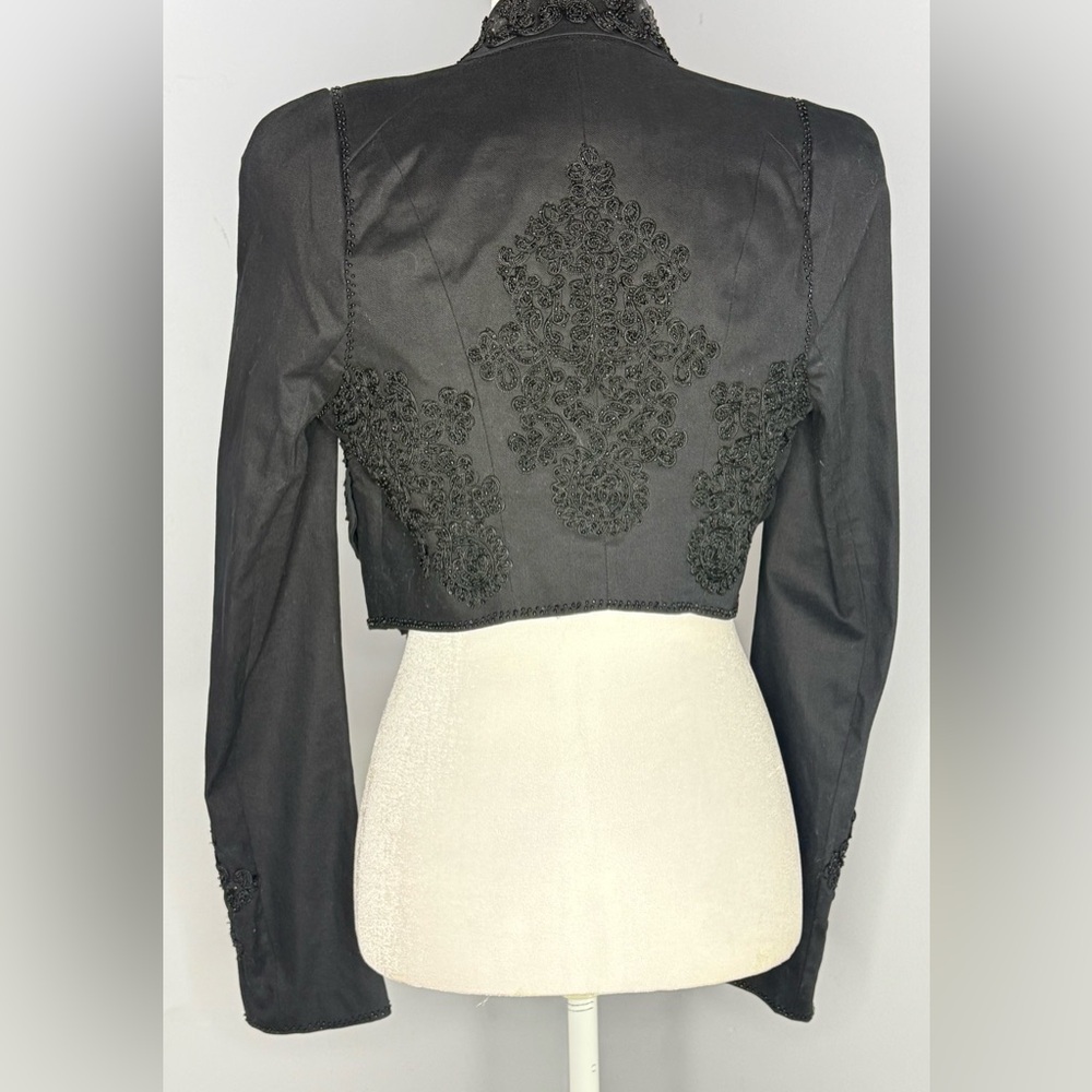 Bebe Black Cropped Jacket NWT - image 4
